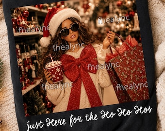 Funny Doll Face Christmas PNG, Hohohos Shirt Design, Merry Sublimation, Sassy Holiday Humor