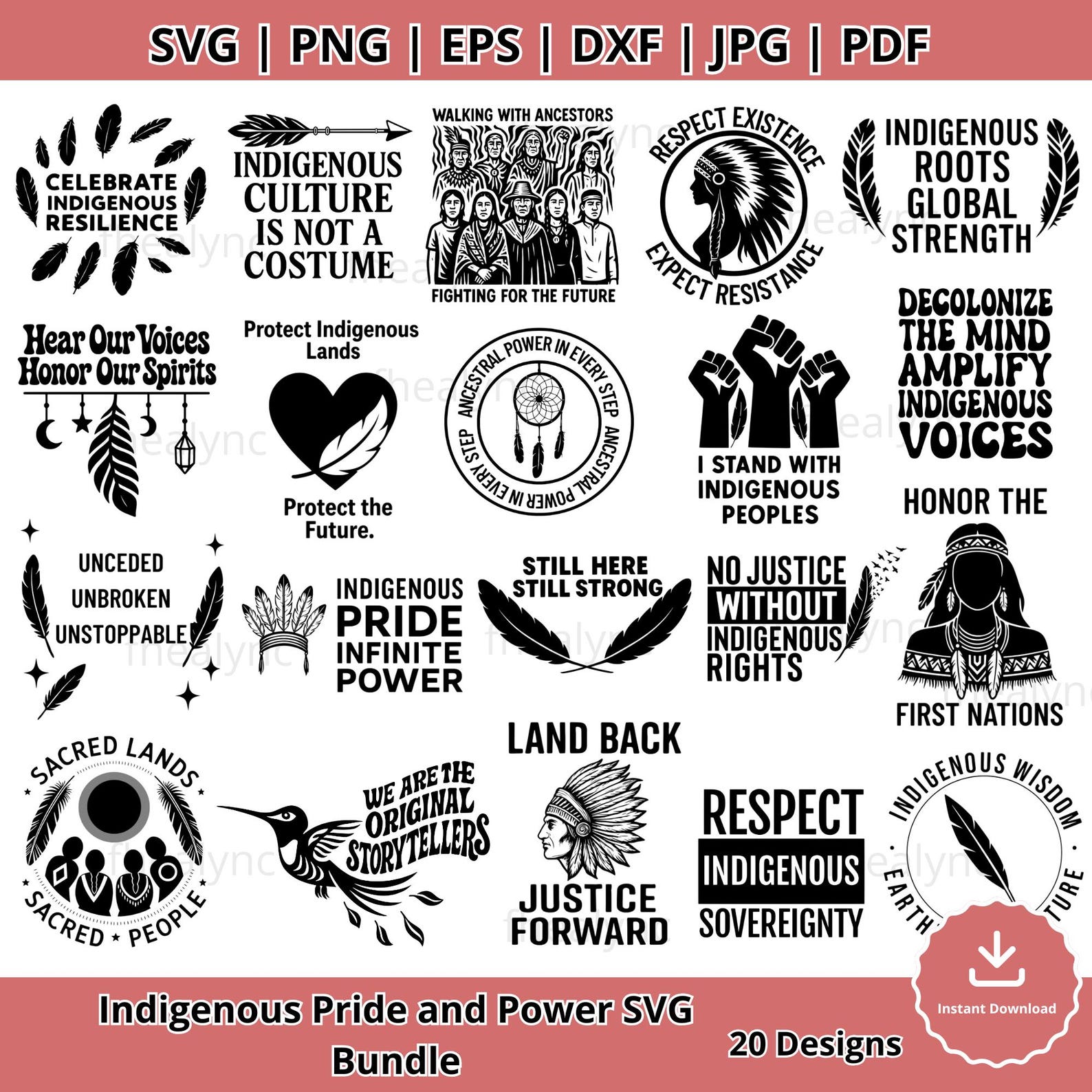 Indigenous Pride SVG Bundle: Native American Quotes, Social Justice ...