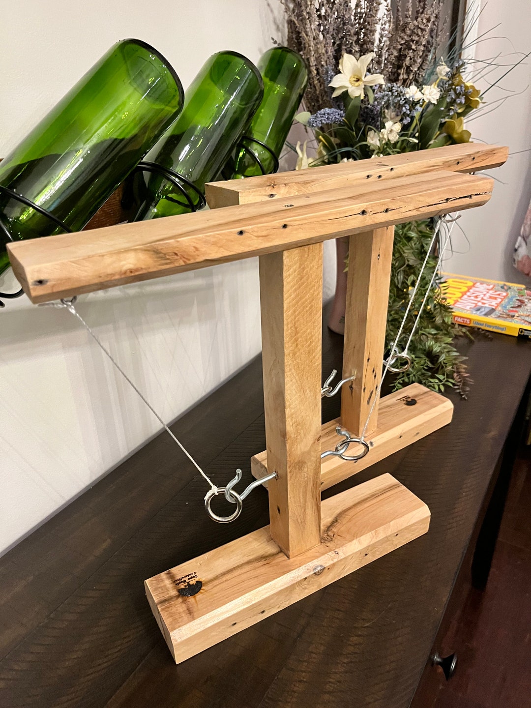 Aged Oak Hook & Ring Shot Game Etsy