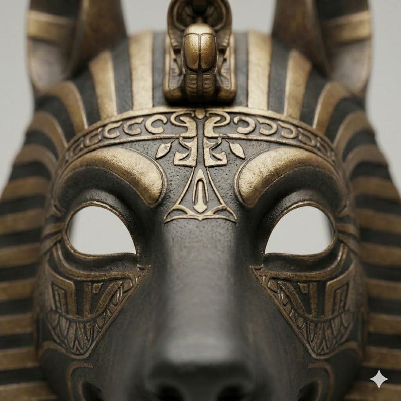 Anubis Mask Ancient Egyptian God of the Dead High-detail 3D Printable ...