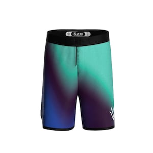 Aurora Veil Boardshorts: Men&#39;s Physique Posing Shorts, Slim Fit