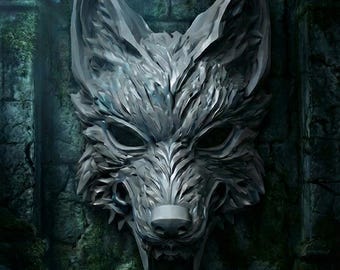 Werewolf Alpha Mask Model, Fan Art 3D Print (STL File)