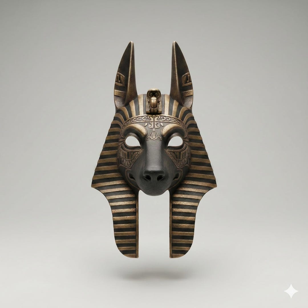 Anubis Mask Ancient Egyptian God of the Dead High-detail 3D Printable ...
