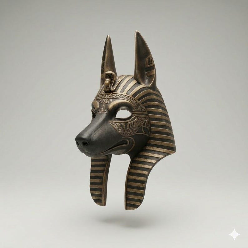Anubis Mask Ancient Egyptian God of the Dead High-detail 3D Printable ...