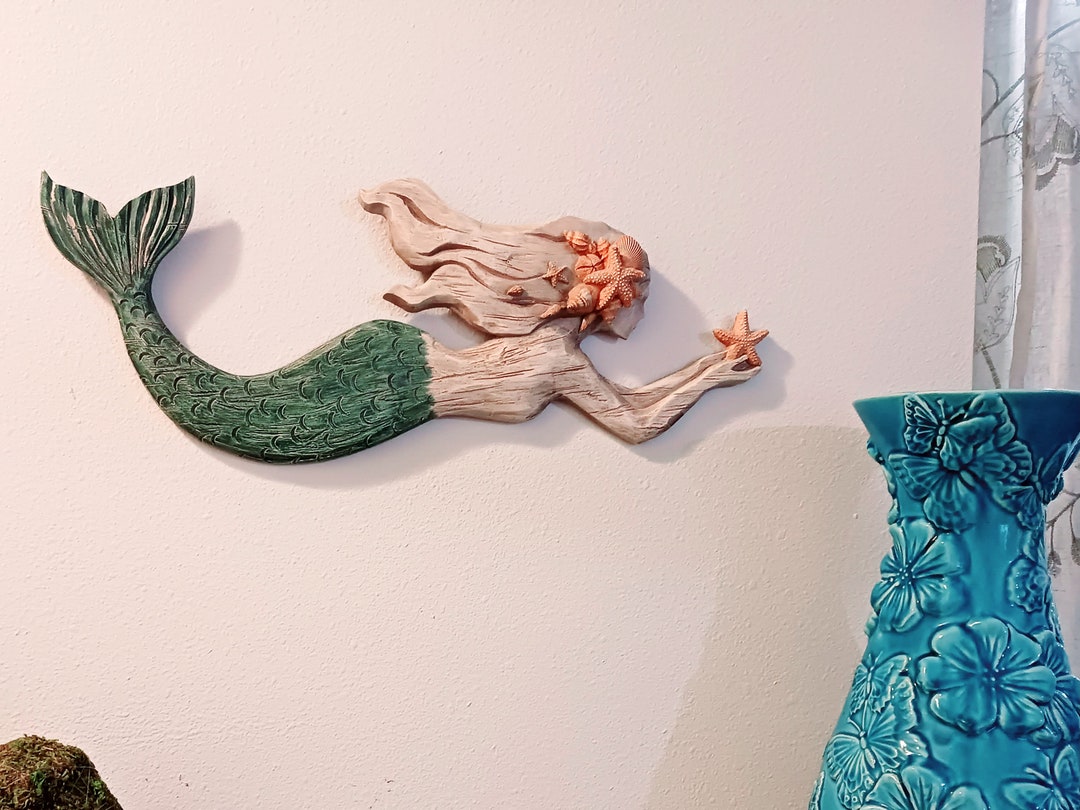 Mermaid Wall Art Etsy