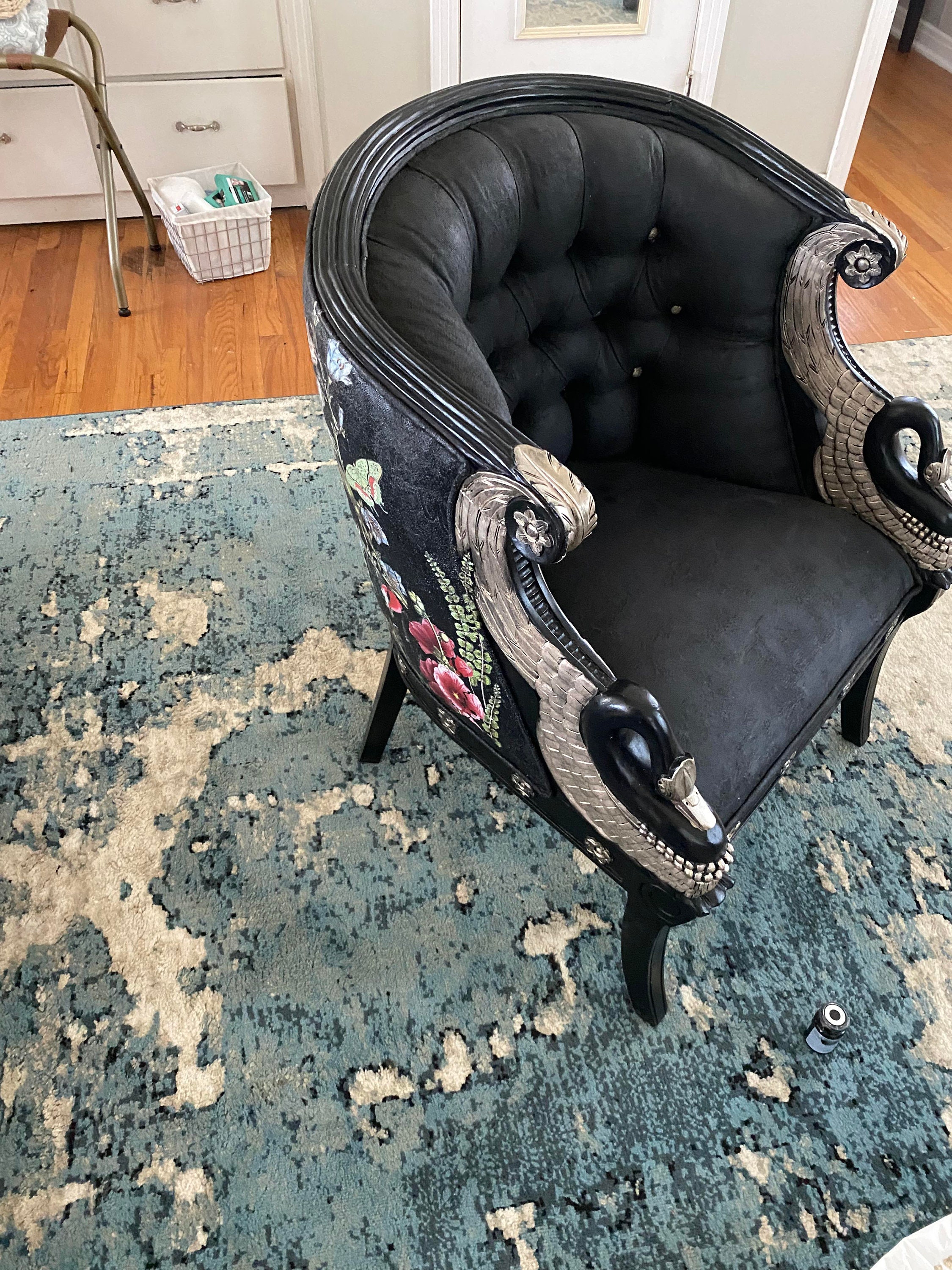 SOLD Maitland Smith Swan Chair - Etsy