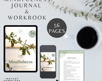 Mindfulness Journal älteste Tochter Mental Gesundheit Wellness Planer Self Care Prompt Tracker Atem Übung Meditation Praxis Stress