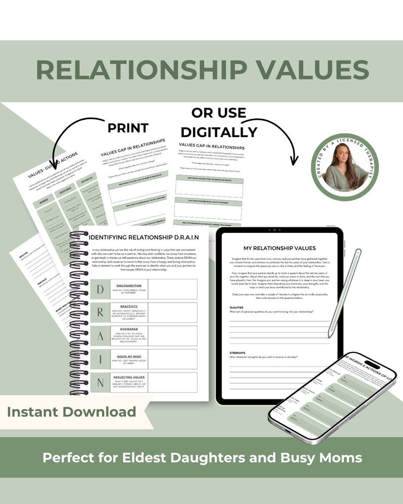 Toxic Relationship Worksheet.pdf Eldest Daughter Worksheet Relationship Values Therapy Workbook ...