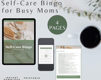 Selfcare Bingo Printable Therapy Tools Mindfulness Exercise Inner Critic Self Esteem Building Worksheet Mental Wellness Eldest Daughter Gift