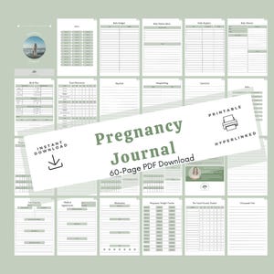 Pregnancy Journal Printable Digital Maternity Planner Expecting Mom Gift Baby Shower Present First Trimester Tracker Download Prenatal Organizer New Mother Keepsake Planning Tool Track Pregnancy Journey Complete Trimester Documentation Baby Eldest Daughter Gift