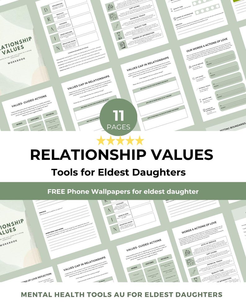 Toxic Relationship Worksheet.pdf Eldest Daughter Worksheet Relationship Values Therapy Workbook ...
