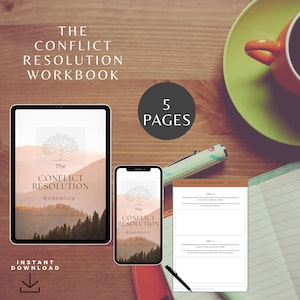 Conflict Resolution Worksheet | How to Repair A Rupture | How to Fix Your Relationship | Argument Processing  Therapy Worksheets