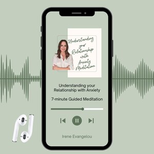 Guided Anxiety Meditation Audio Download Stress Relief Session Calming Mindfulness Relaxation Practice Mp3 Digital File Instant Access Panic Attack Help Mental Health Wellness Tool Daily Self Care Support Natural Anxiety Management Eldest Daughter Tool Eldest Daughter Gift