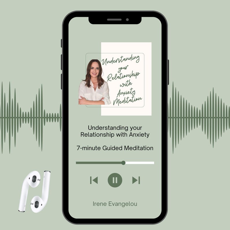 Guided Anxiety Meditation Audio Download Stress Relief Session Calming Mindfulness Relaxation Practice Mp3 Digital File Instant Access Panic Attack Help Mental Health Wellness Tool Daily Self Care Support Natural Anxiety Management Eldest Daughter Tool Eldest Daughter Gift