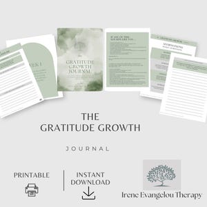 Gratitude Journal Printable Self Care Eldest Daughter Growth Mindset Worksheet Digital Download Thankfulness Practice Tool Appreciation Tracking Template Wellness Workbook Reflection Journaling Pages Daily Habit Building Positive Psychology Resource