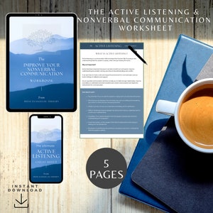 Nonverbal Communication Workbook: Active Listening Skills (Digital Download)