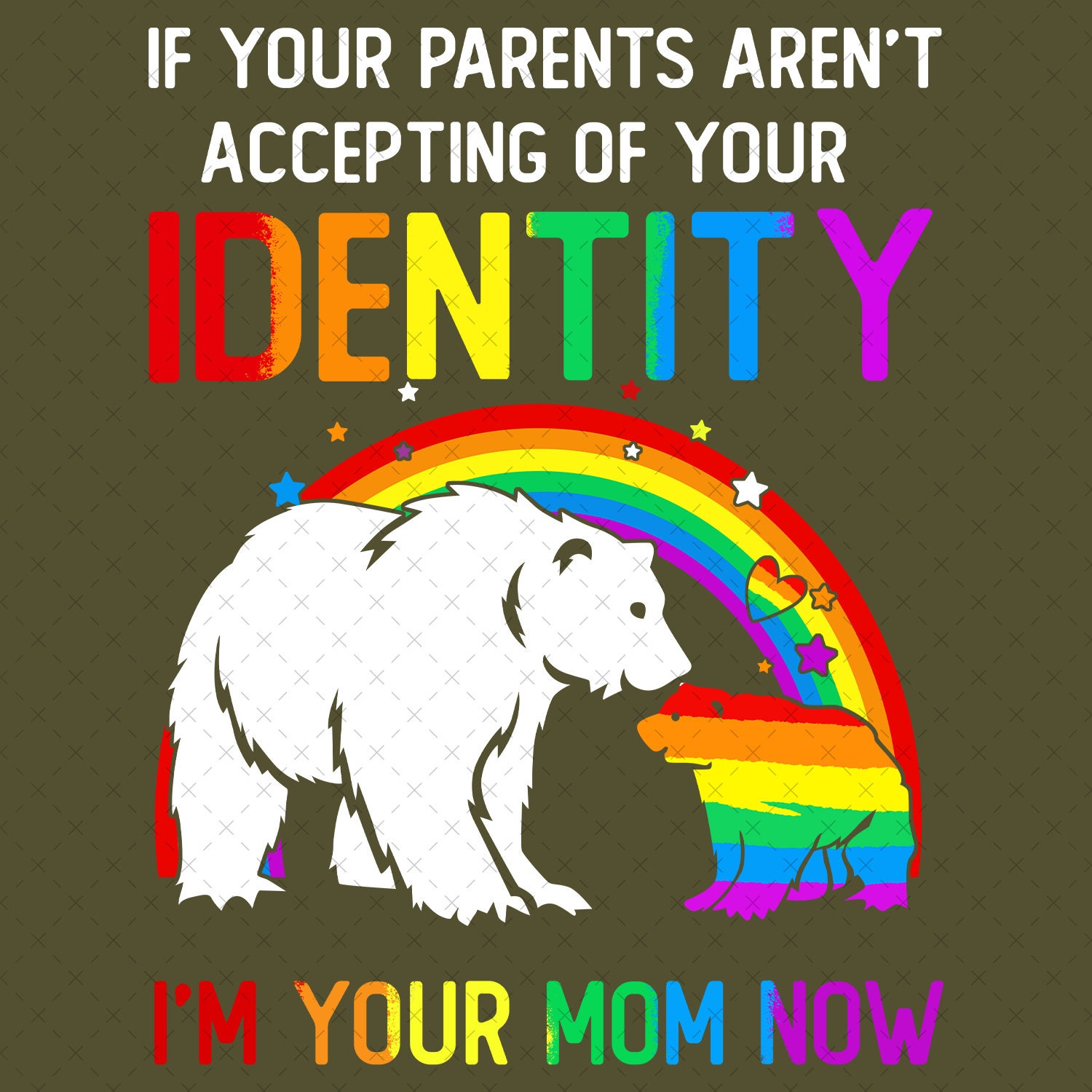 I'm Your Mom Now Png, Lgbt's Mom Bear Png, Mama Bear Png, LGBT Pride
