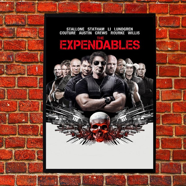 The Expendables Stallone Statham LI Lundgren Couture Austin Crews Rourke Willis Action Canvas Matte Silk A1 A2 A3 A4 A5 A6 11х17 18Х24 24Х36