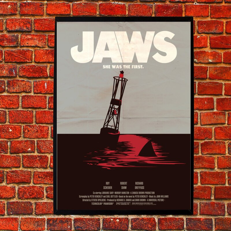 Jaws Canvas Etsy