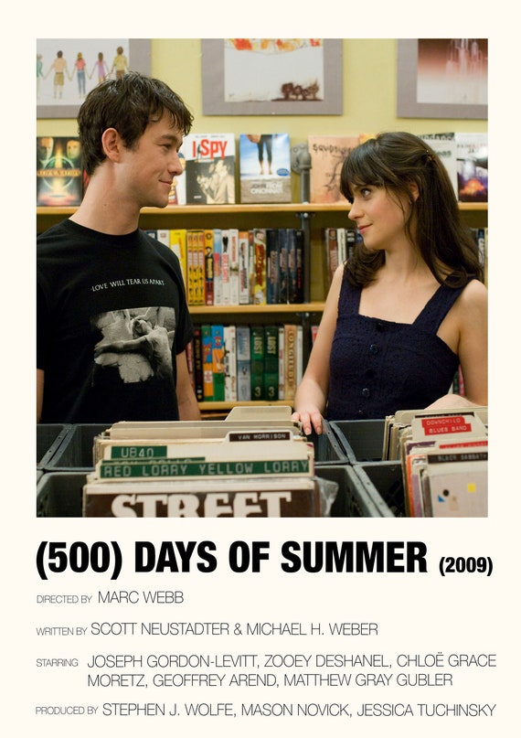 500 Days of Summer Movie Poster Etsy