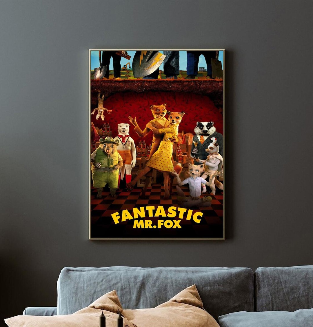 Fantastic Mr. Fox 2009 Movie Poster, Room Decor, Home Decor, Art Poster ...