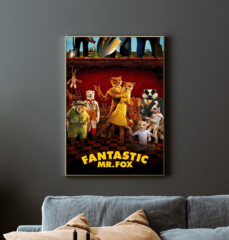 Fantastic Mr. Fox 2009 Movie Poster, Room Decor, Home Decor, Art Poster ...