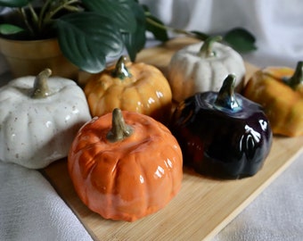 Handmade Imperfect Ceramic Pumpkins (Medium) / Pumpkin / Pumpkin decor / Halloween / Halloween decor