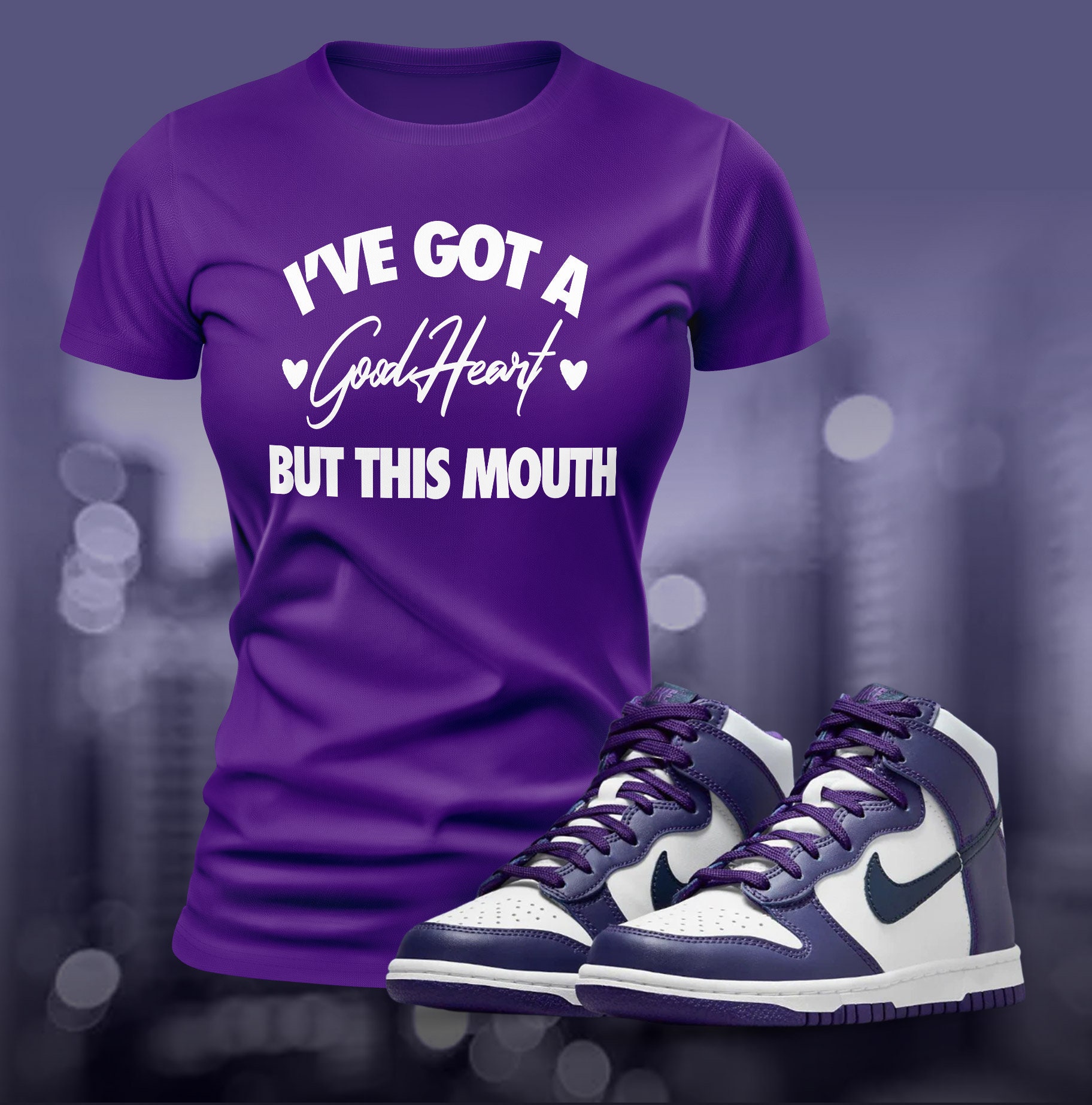 varsity purple nike shirt