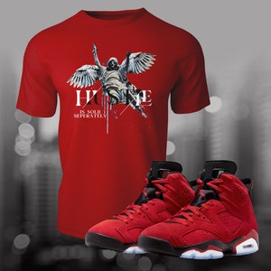 Toro Red Hustle Sneaker Match T-shirt passend bij Streetwear Zomer Unisex Jersey T-shirt met korte mouwen