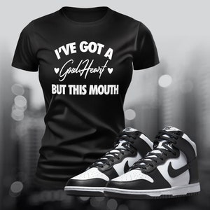Dunks Black Panda Sneaker Match Tee T-shirt om te matchen met Streetwear Shoe Match Retro OG Zomer Unisex Jersey T-shirt met korte mouwen