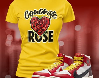 1 High Zoom Rose From Harlem Sneaker Shoe Match T-shirt Shirt Summer Unisex Tee