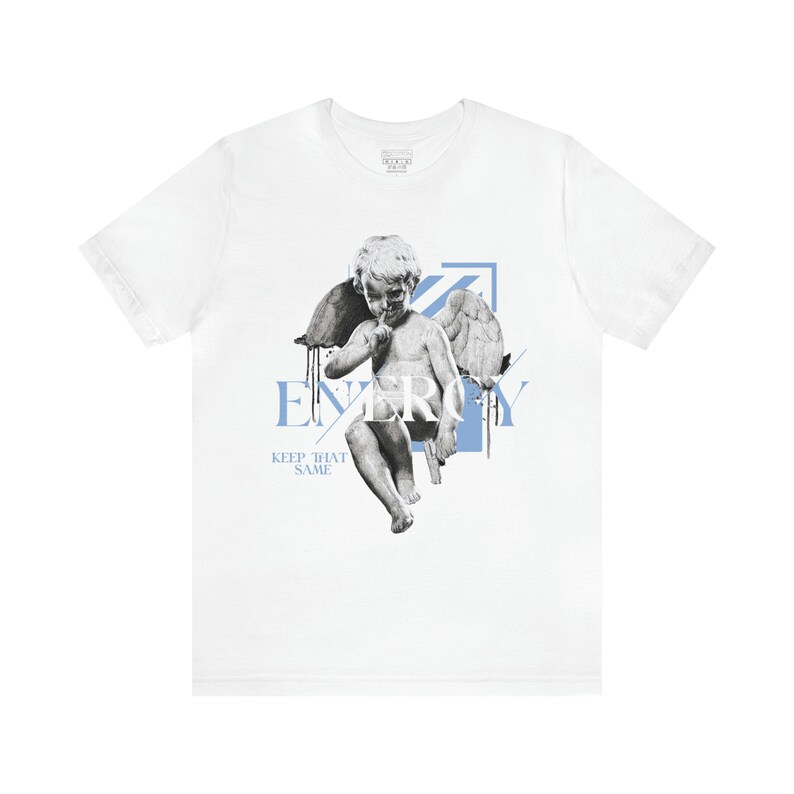 Retro 5 UNC University Blue 5s Energy Sneaker Shirt da abbinare alla t-shirt Street Wear T-shirt unisex a maniche corte immagine 6
