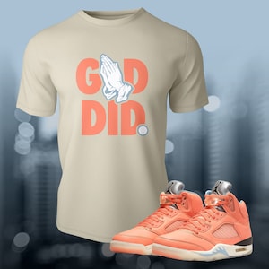 DJ Khaled 5 Retro Sneaker Shoe Match T-Shirt Crimson Bliss Sail Unisex Sommer Tee