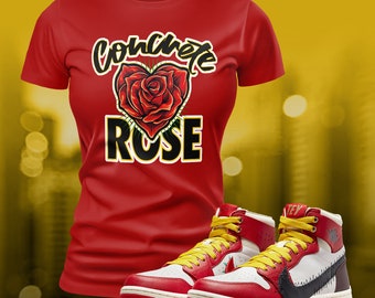 1 High Zoom Rose From Harlem Sneaker Shoe Match T-shirt Shirt Summer Unisex Tee