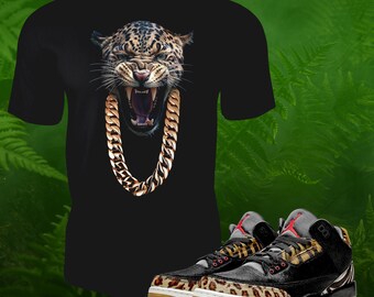 Camiseta retro 3 Animal Instinct OG para combinar con Street Wear Camiseta de manga corta unisex
