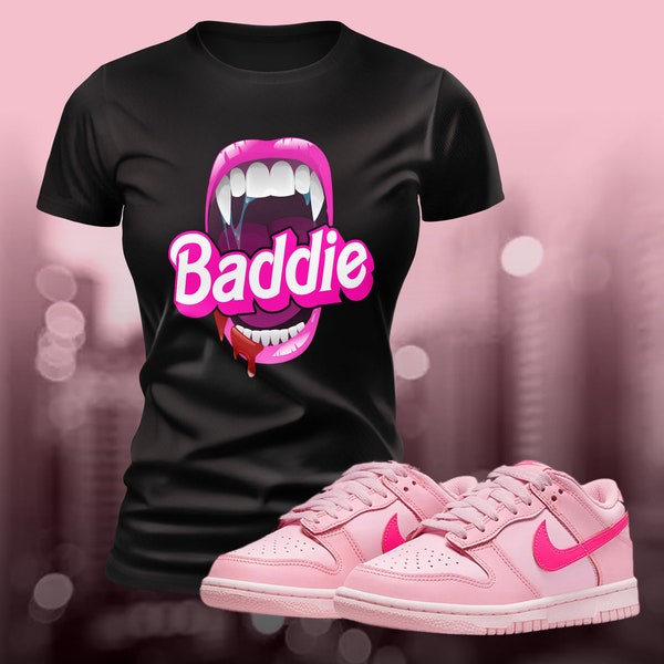 Dunk Low Triple roze Sneaker Shoe Match Baddie T-shirt Shirt Zomer Streetwear Unisex Jersey Korte Mouw T-shirt