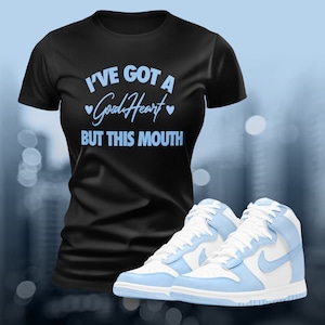 Dunks Blue UNC Sneaker Match Tee T-Shirt to Match Streetwear Shoe Match Retro OG Summer Unisex Jersey Short Sleeve Tee