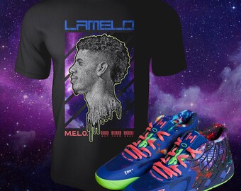 LaMelo MB.01 Galaxy Street Wear Sneaker Shirt to Match Unisex Short Sleeve Summer Tee Shirt