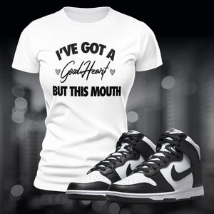 Dunks Black Panda Sneaker Match Tee T-Shirt to Match Streetwear Shoe Match Retro OG Summer Unisex Jersey Short Sleeve Tee