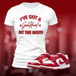 Red Dunks Low Sneaker Match Tee T-Shirt to Match Streetwear Shoe Match Retro Summer Unisex Jersey Short Sleeve Tee