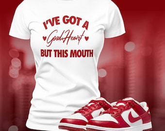 Red Dunks Low Sneaker Match Tee T-Shirt to Match Streetwear Shoe Match Retro Summer Unisex Jersey Short Sleeve Tee