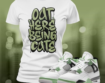 Seamoss Being Cute Street Wear Sneaker Shoe Match T-shirt Summer Unisex Jersey Short Sleeve Tee