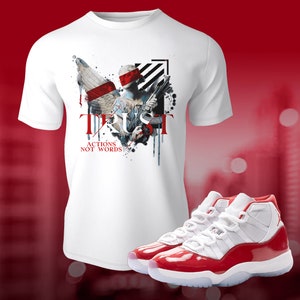 Retro OG Cherry 11 Street Wear Trust Actions Sneaker Shirt to Match Unisex Short Sleeve T-Shirt