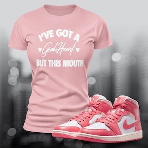 Dunks Pink Sneaker Match Tee T-Shirt to Match Streetwear Shoe Match Retro OG Summer Unisex Jersey Short Sleeve Tee