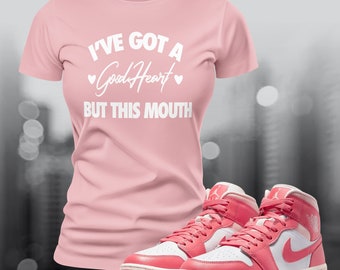 Dunks Pink Sneaker Match Tee T-Shirt to Match Streetwear Shoe Match Retro OG Summer Unisex Jersey Short Sleeve Tee