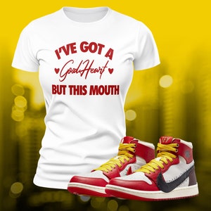 1 High Zoom Rose From Harlem Sneaker Match Tee T-shirt om te matchen met Streetwear Shoe Match Retro Zomer Unisex Jersey T-shirt met korte mouwen