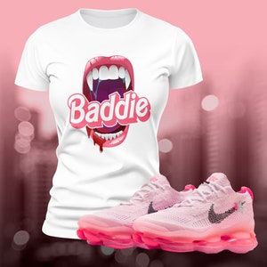 Pink Air Max Scorpion Sneaker Shoe Match Baddie T-shirt Shirt Summer Streetwear Unisex Jersey Short Sleeve Tee