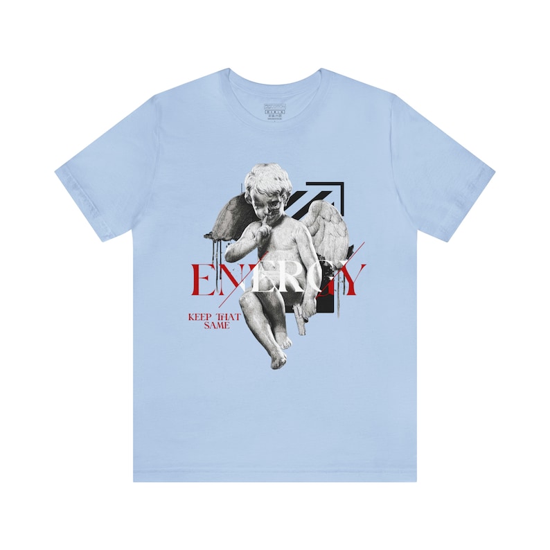 Retro 5 UNC University Blue 5s Energy Sneaker Shirt da abbinare alla t-shirt Street Wear T-shirt unisex a maniche corte immagine 4