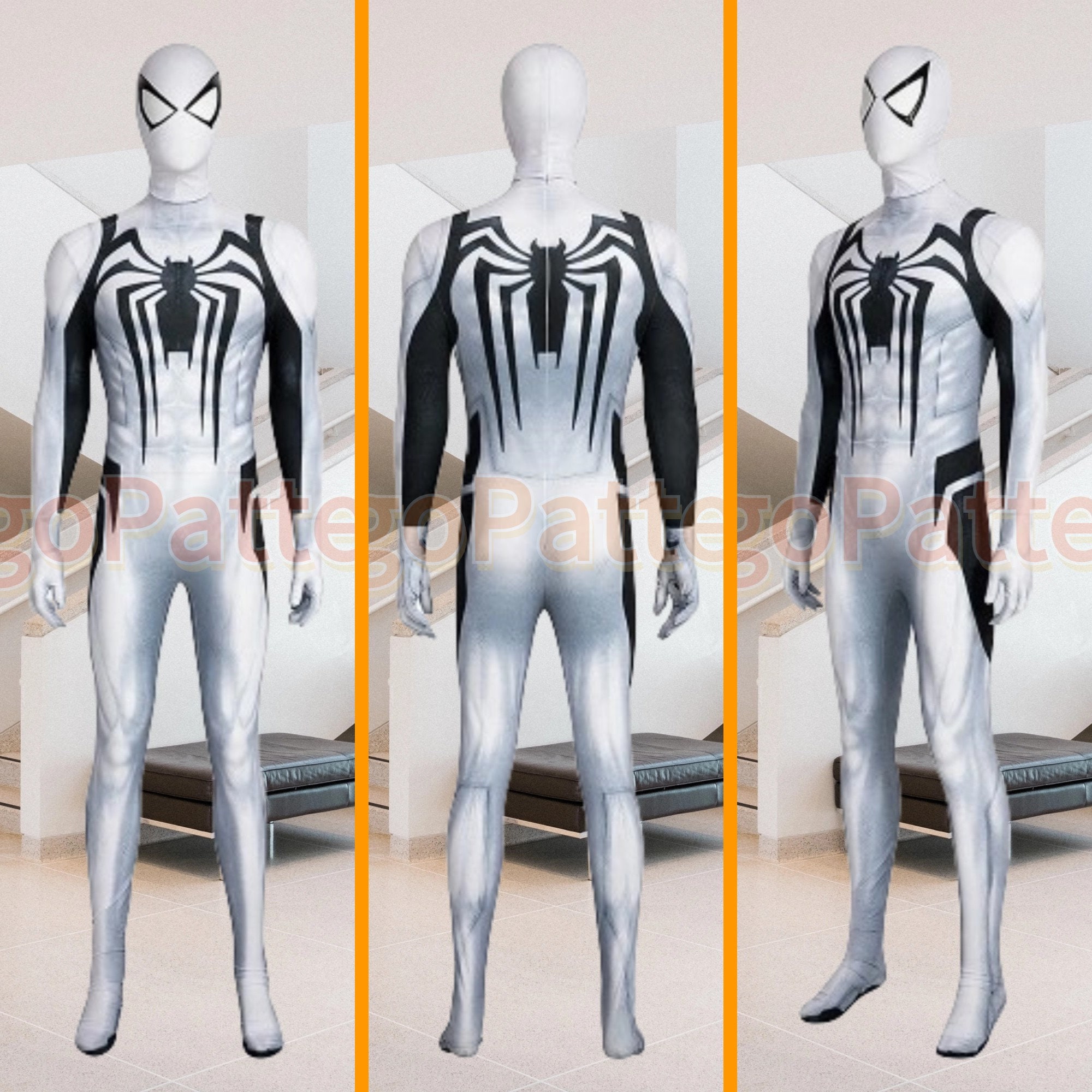 New Venom Costume Kids Suit Jumpsuit Boys Symbiote Spiderman