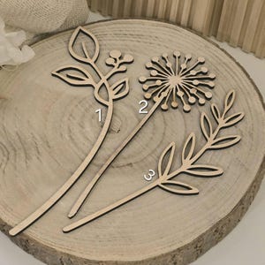 Wildblumen aus Holz | Holzblumen für dein DIY-Projekt